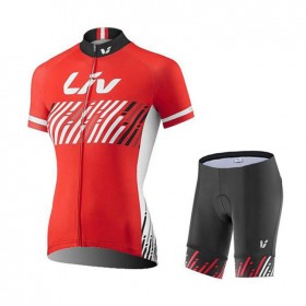 Set Fahrradtrikot + Radhose Kurze 2017 CCC Liv Damen N004